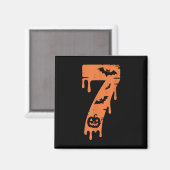 7 Nummer Meme 67 Sechs Sieben Halloween Magnet (Vorderseite/Rückseite)