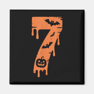 7 Nummer Meme 67 Sechs Sieben Halloween Magnet