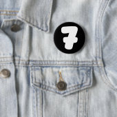 7 Nummer Sechs Sieben 67 Gen Alpha Slang T Lustige Button (Beispiel)