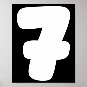 7 Nummer Sechs Sieben 67 Gen Alpha Slang T Lustige Poster