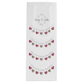 7. oder jedes Hochzeitswolljubiläum Geschenktüte Für Weinflaschen