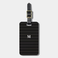 7 Option Moderne schwarze Streifen mit Monogramm