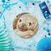 7" Papierplatte mit Siegel Pappteller (Party)