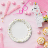 7" PapierTeller-goldzierliche Sterne Pappteller (Party)