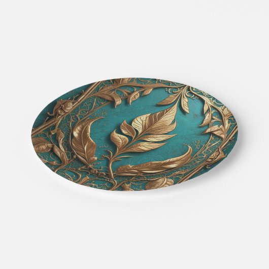 7" Pappteller rund (Schrägansicht)