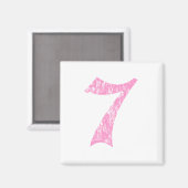 7 Pink Olde English Magnet (Vorderseite/Rückseite)