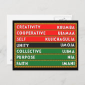 7 Prinzipien Postkarte (Vorne/Hinten)