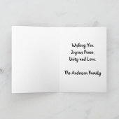 7 Prinzipien von Kwanzaa Feiertagskarte (Innenseite)