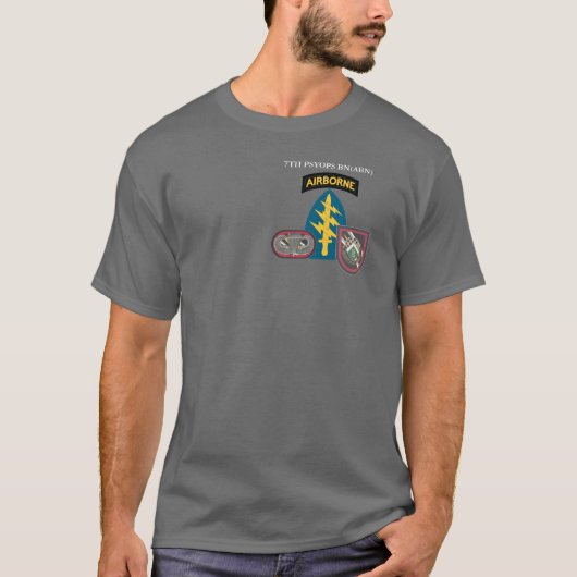 7. PSYOPS BN(ABN) 4. PSYOPS-GRUPPE  T-Shirt (Vorderseite)