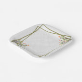 7" quadratische Papierplatte Pappteller (Gewinkelt)