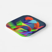 7" Quadratischer Papier-Teller Pappteller (Gewinkelt)