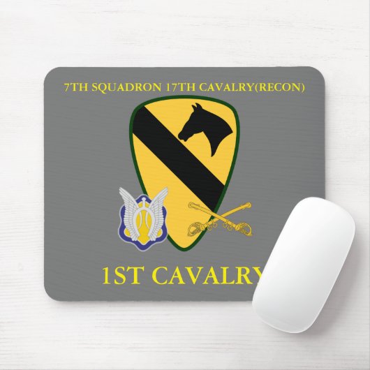 7. QUADRON 17. CAVALRY(RECON) 1. CAVALRY MOUSEPAD (Mit Mouse)