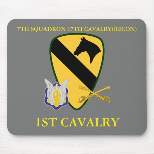 7. QUADRON 17. CAVALRY(RECON) 1. CAVALRY MOUSEPAD (Vorne)