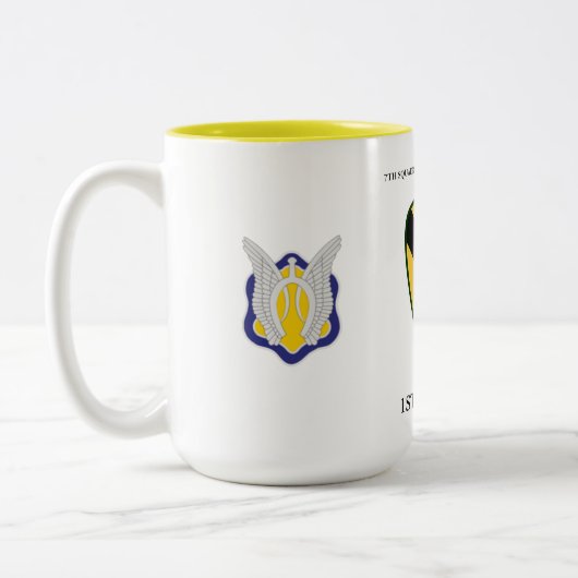 7. QUADRON 17. CAVALRY(RECON) 1. CAVALRY  ZWEIFARBIGE TASSE (Links)