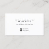 7 Rainbow Chakra Energy Healer Yoga Visitenkarte (Rückseite)