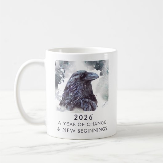7. Raven 2026 Year of Change Powerful Intention Kaffeetasse (Links)