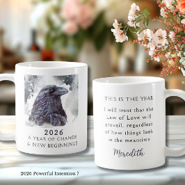 7. Raven 2026 Year of Change Powerful Intention Kaffeetasse