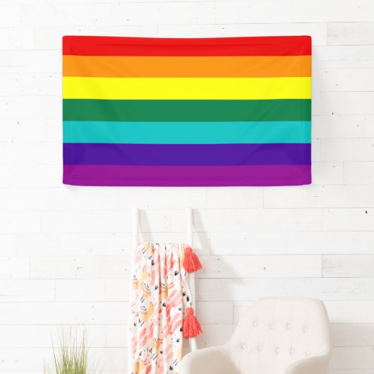 7 Regenbogen-Gay Pride-Fahne Banner (Insitu)