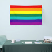 7 Regenbogen-Gay Pride-Fahne Banner (Messeveranstaltung)