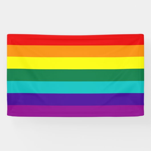 7 Regenbogen-Gay Pride-Fahne Banner (Horizontal)
