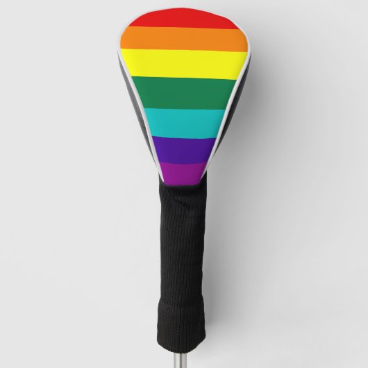 7 Regenbogen-Gay Pride-Fahne Golf Headcover (Vorderseite)