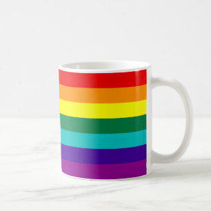 7 Regenbogen-Gay Pride-Fahne Kaffeetasse