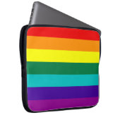 7 Regenbogen-Gay Pride-Fahne Laptop-Sieb Laptopschutzhülle (Vorne Rechts)