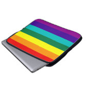 7 Regenbogen-Gay Pride-Fahne Laptop-Sieb Laptopschutzhülle (Vorne Knopf)