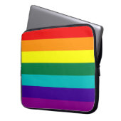 7 Regenbogen-Gay Pride-Fahne Laptop-Sieb Laptopschutzhülle (Vorderseite Links)