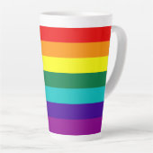 7 Regenbogen-Gay Pride-Fahne Milchtasse (Rechte Ecke)