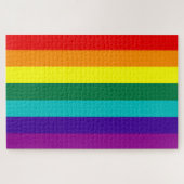 7 Regenbogen-Gay Pride-Fahne Puzzle (Horizontal)