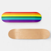 7 Regenbogen-Gay Pride-Fahne Skateboard (Horizontal)