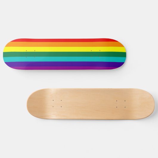 7 Regenbogen-Gay Pride-Fahne Skateboard (Horizontal)