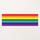 7 Regenbogen-Gay Pride-Fahne Yogamatte (Vorderseite (Horizontal))