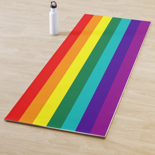 7 Regenbogen-Gay Pride-Fahne Yogamatte (Beispiel)