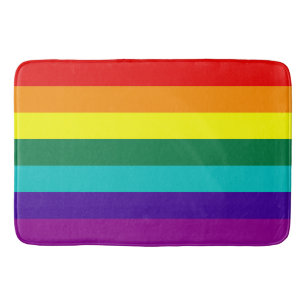 7 Regenbogenfarben Badematte