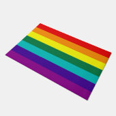 7 Regenbogenfarben Fußmatte (Schrägansicht)