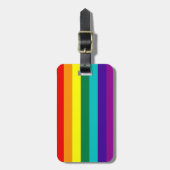 7 Regenbogenfarben Gepäckanhänger (Vorderseite vertikal)