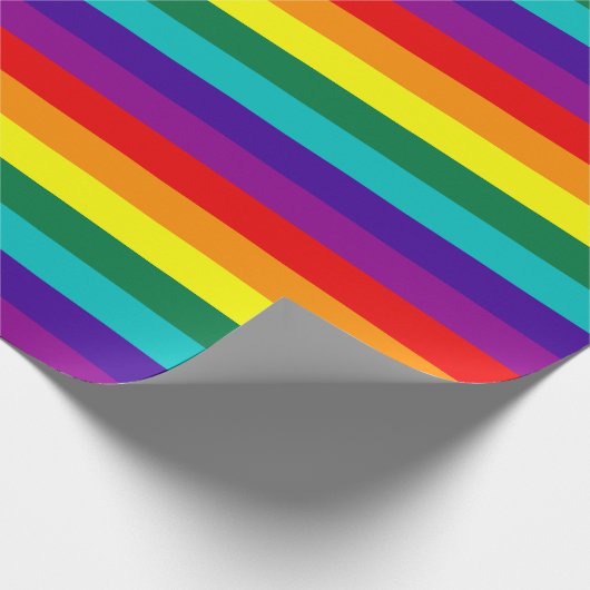 7 Regenbogenfarben Geschenkpapier (Ecke)