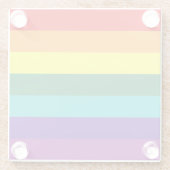 7 Regenbogenfarben Glasuntersetzer (Rückseite)