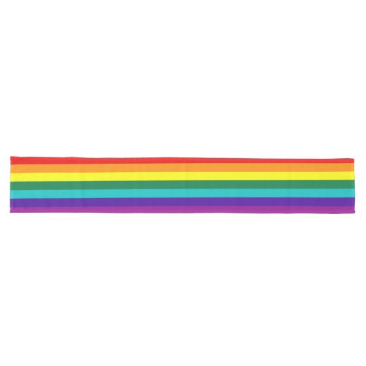 7 Regenbogenfarben Großer Tischläufer (Horizontal)