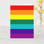 7 Regenbogenfarben Karte (Gelbe Blume)