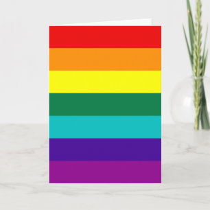 7 Regenbogenfarben Karte