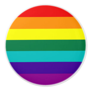 7 Regenbogenfarben Keramikknauf