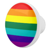 7 Regenbogenfarben Keramikknauf (Rechts)