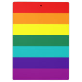 7 Regenbogenfarben Klemmbrett (Rückseite)