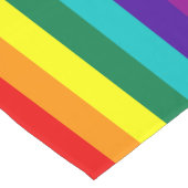 7 Regenbogenfarben Kurzer Tischläufer (Ecke)