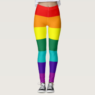 7 Regenbogenfarben Leggings