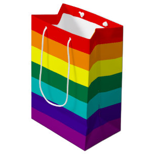7 Regenbogenfarben Mittlere Geschenktüte