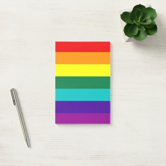 7 Regenbogenfarben Post-it Klebezettel (Büro)